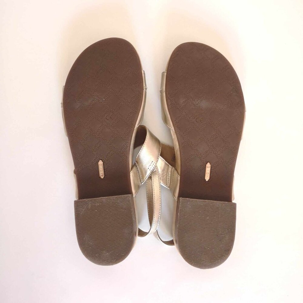 Vionic Havana Champagne Gold Leather Slingback Sandals Shoes Women's US Size 11 - Picture 8 of 13